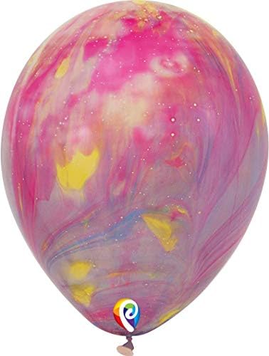 Pioneer balonska tvrtka 72 grof Tye-Dye Partimate Latex balon, 12 , višebojan