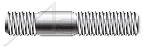 M10-1,5 x 50 mm, DIN 835, metrike, klipovi, dvostruki, vijačni kraj 2,0 x promjera, a2 nehrđajući čelik