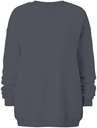 Predimenzionirane žene pulover vrhovi ležerna košulja dugih rukava Čvrsta majica s modnim kapuljača Odjeća