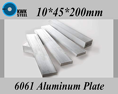 Anncus 10 * 45 * 200mm aluminijska legura 6061 Ploča s aluminijskim limom Diy Materijal