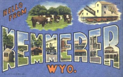 Kemmerer, razglednica Wyominga