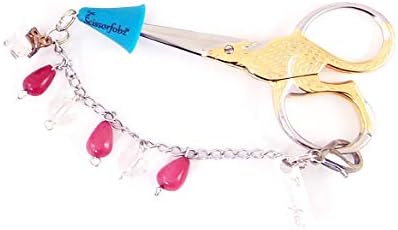 Škare Fobs by Scissorfobz-Elegant Collection- Key prstenasti ključ za narukvica za narukvicu rukse za rukse vrećice šarm- Quilters