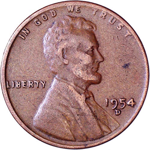 1954. D Lincoln pšenica Cent 1c vrlo fino