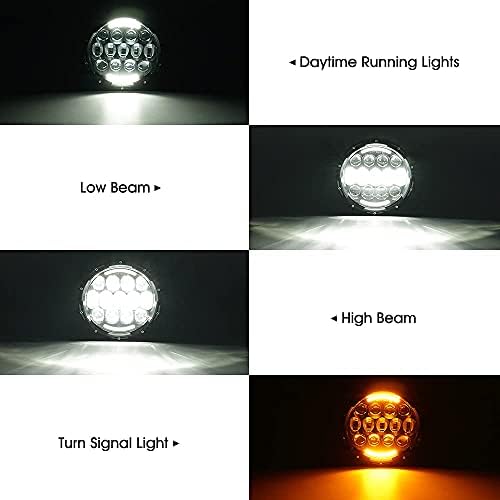 LED prednja svjetla od 105 vata s kratkim svjetlima i prozirnim lećama, crvena LED stražnja svjetla kompatibilna su s izdanjem od 2007.
