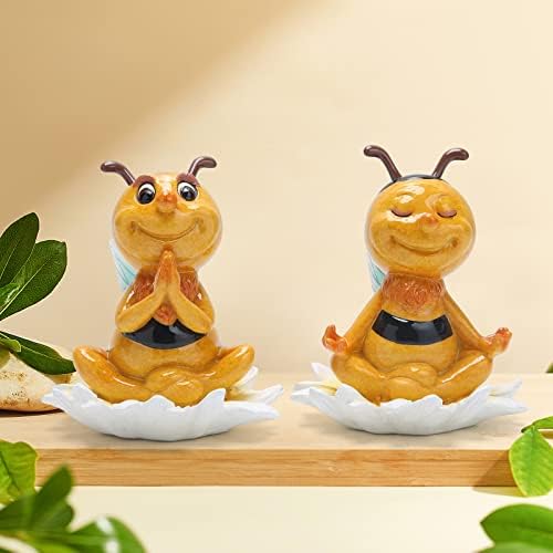 Hodao 2pcs 4,2 h proljetne ljetne pčele Gnome ukrasi- elf jesen meda pčela gnome ukrasi darovi-swedish elf patuljasti figurinski stol