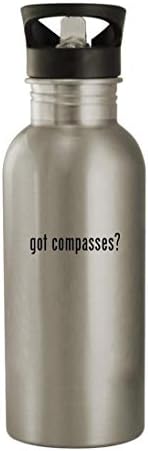 Knick Knack pokloni su dobili kompase? - boca vode od nehrđajućeg čelika od 20oz, srebrna