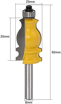 Glodalica od tvrdog metala 1kom glodalica za oblikovanje zgrada-1/2 ručka alata za obradu drveta šiljasti nož