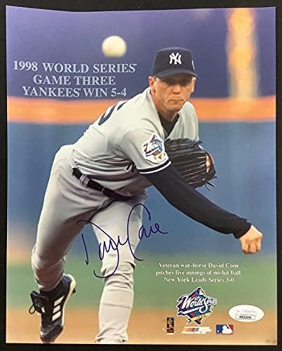David Cone potpisao fotografiju 8x10 Baseball NY Yankees Mets Autogram Cy WSC JSA 2 - Autografirane MLB fotografije
