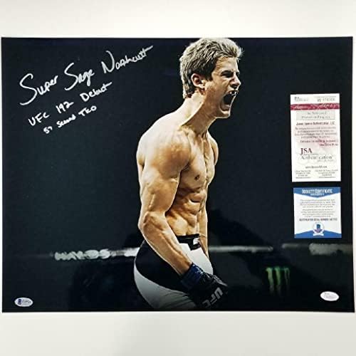 Super Sage Northcutt potpisao Debi 16x20 fotografija UFC Autogram ~ JSA Bas CoA - Autografirane UFC fotografije
