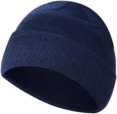 Foviguo zimska kanta šešir pletena manžeta pahuljasti pleteni rastezljivi ribar topla kapica za žene muškarci modni cool kapica