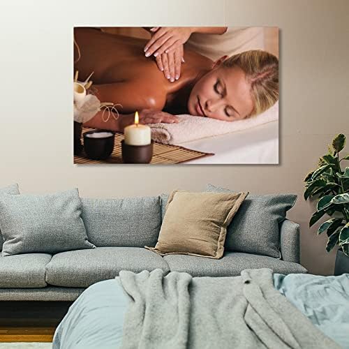 Plakat kozmetičkog salona za masažu cijelog tijela SPA plakat platno Slikarstvo zidni umjetnički plakat za spavaću sobu dnevnog boravka
