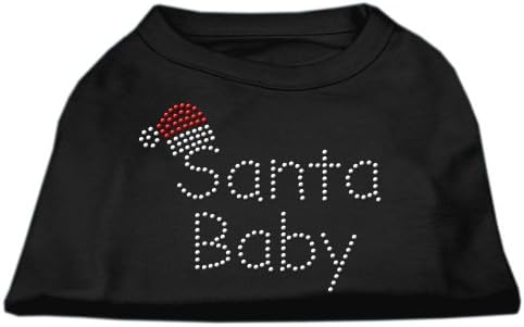 Santa Baby Rhinestone majice crne xxxl