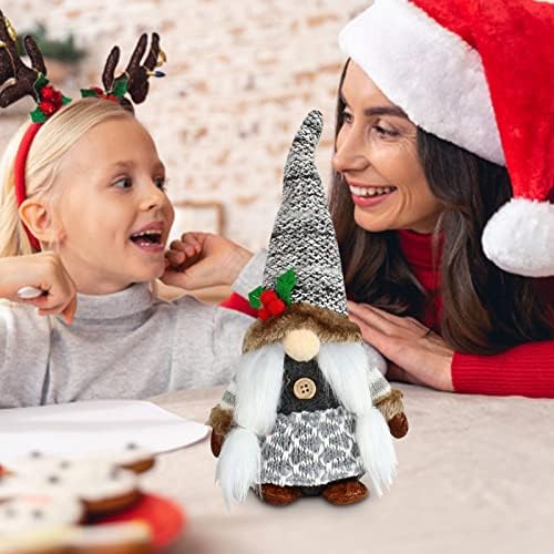 Oštri božićni gnomi božićni ukrasi božićne figurice za stol za božićno drvce dom božićni ukrasi za obiteljske prijatelje i djecu par