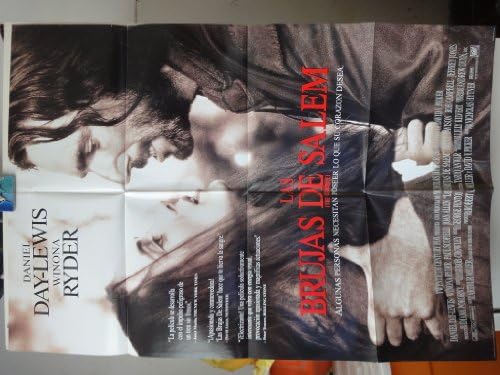 Izvorni međunarodni španjolski filmski plakat The Crucible Las Brujas de Salem Winona Ryder Daniel Day-Lewis