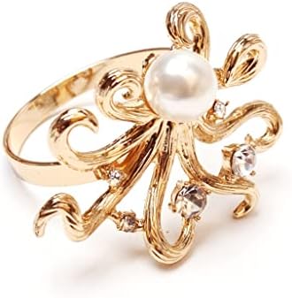 N/a 12 komada svadbena salveta s kopčom dijamantnim hobotnicom ubrus prsten hotela model dekorativne usta tkanine