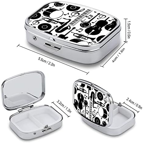 Kutija za tablete crno-bijeli instrumenti i bilješke kućišta za tablete s kvadratnim oblikama prijenosne tablete za tablete za tablete