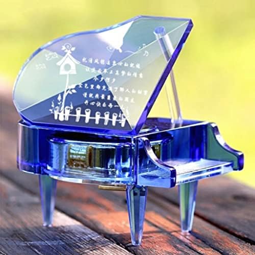 Debeli kristalni klavir Sky City Music Box Octave Box ručno izrađen DIY Mehanički rođendanski pokloni za djevojke za slanje djevojke