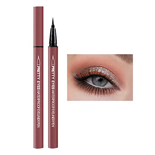 Olovka za oči s tekućim sjajem, profesionalna vodootporna šarena olovka za oči za šminkanje očiju