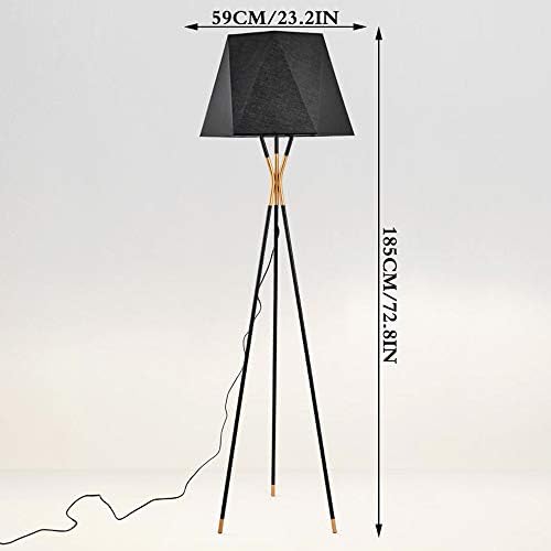 Moderne podne svjetiljke koje su podstavele Cotclo, nordijsko crno kovano željezo Trip Tkanina za osvjetljenje Udvjevač stajaća svjetiljka
