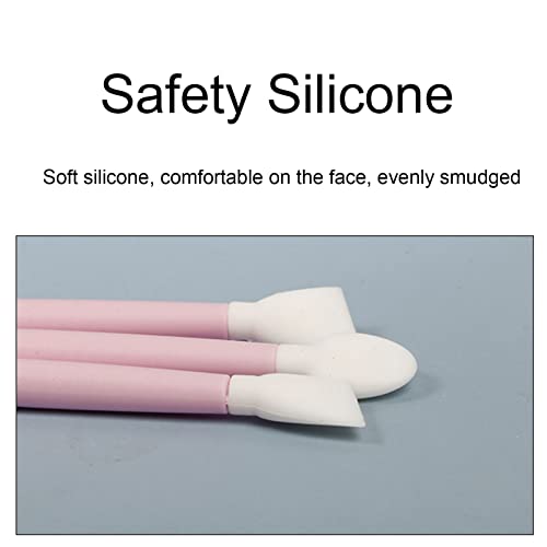 Prijenosna silikonska četkica za sjenilo za višekratnu upotrebu, savršeni alati za nanošenje kreme-maska za usne, sjenilo i ruž za