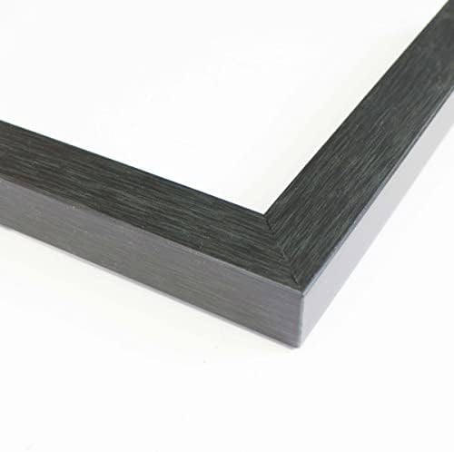 19x6 Okvir Black Real Wood Spiching Okvir Širina 0,75 inča | Dubina unutarnjeg okvira 0,5 inča | Gun Metal Tradicionalni okvir za fotografije