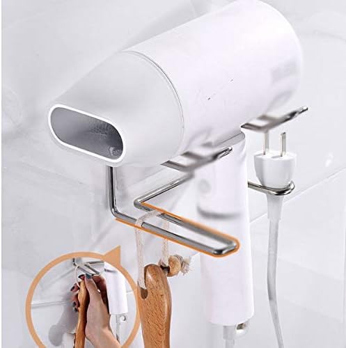 UXZDX zidni stalak za sušenje od nehrđajućeg čelika na zidu za kupaonicu, stalak za skladištenje brijača, stalak za alat za sušenje