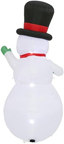 Kućni akcenti praznik 14991 9 ft. Napuhani zračni zrakoplov-snowman