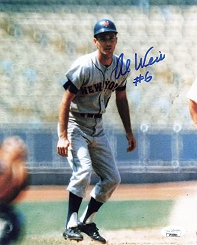 Al Weis potpisao 8x10 New York Mets - Autografirane MLB fotografije