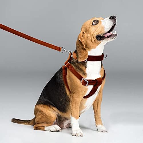 WZHSDKL Podesivi kabelski kabel za pseće set reflektirajući mekani kabelski kabelski prsluk najlonski ogrlica za kućne ljubimce za