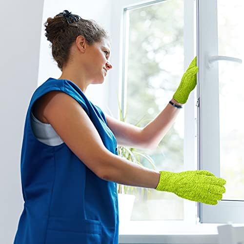 ; 4 para rukavica za brisanje prašine od mikrovlakana perive rukavice za čišćenje za višekratnu upotrebu rukavice za biljke čišćenje
