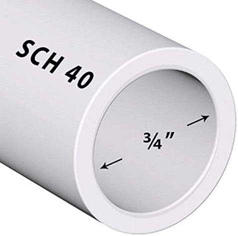 PVC cijev SCH40 3/4 inča bijela prilagođena duljina