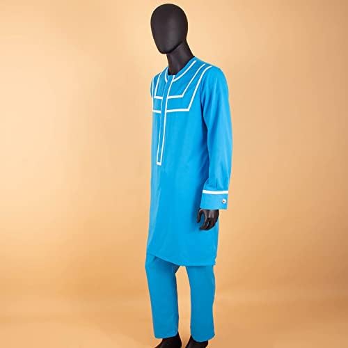 Afrička odjeća za muškarce Dashiki Muška odjeća košulje + hlače Ankara Set Trenirka Muška plemenska odjeća