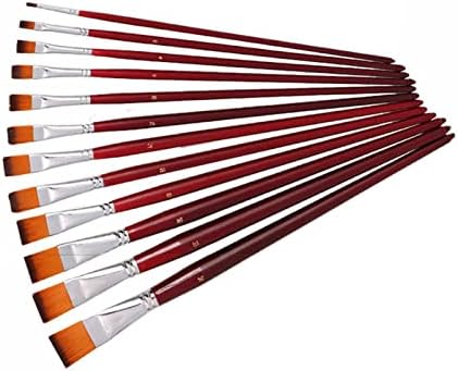 SXDS dvobojni najlon ravni vrh uljane olovke 12 setova četkica akvarelnih četkica četkica za boje
