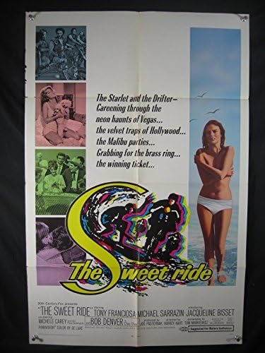 Sweet Ride-Tony Franciosa-Orig Poster-1968-Surfing VG