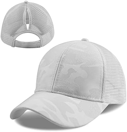 Lotwy Ponytail bejzbol šešir za žene podesivi kamiondžijski šešir modna bejzbolska kapica Žene mrežice leđa ljetni šeširi visoke lepinje