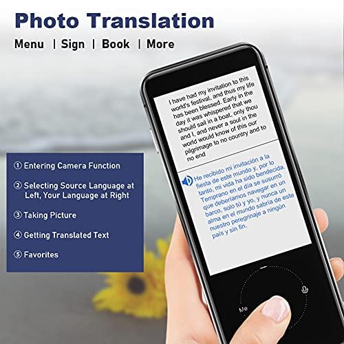 Uređaj za prevođenje jezika-dvosmjerni uređaj za glasovno prevođenje-prevoditelj na 107 jezika u stvarnom vremenu - prijevod glasa
