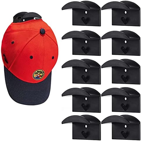 Vješalica za bejzbolske kape, držač vješalica za šešire, stalak za vješalice i vitrine u ormaru, 2 pakiranja od 20 kopči za spremanje