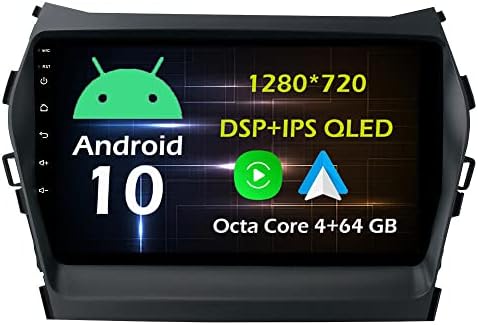 9 4 + 64 GB Android 10 crtica auto stereo radio je pogodan za Hyundai IX45 Santa fe 2013 14 15 16 GPS navigacijski glavna jedinica