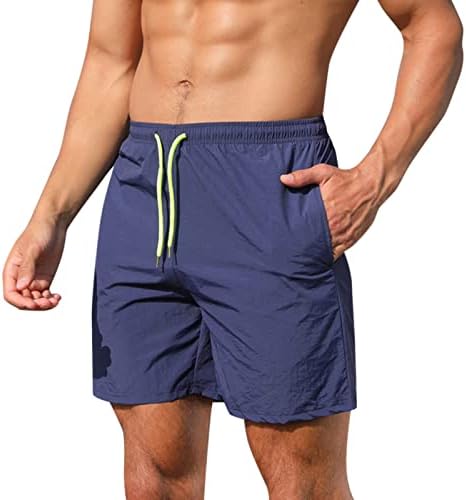 XXBR muške ljetne kratke hlače, plivačke tokove s linijom, muške casual trkačke sportske skraćene kratke hlače
