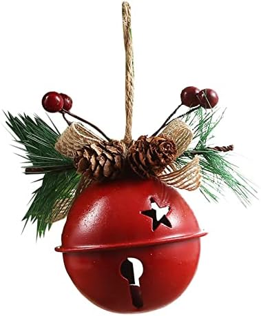 Dekorativno viseće jingle božićno drvce zvona Metalna zvona božićni odmor ukrasni ukras Otvoreni ukras visi čist privjesak za kristalnu
