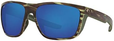Costa del Mar muški Ferg Polarizirani Square Sunčane naočale, Matte greben/plavi ogledalo polarizirano-580G, 59 mm