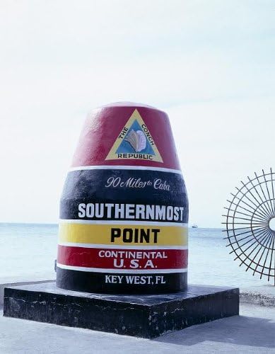 PovijesneFindings Foto: Fotografija Markera za južnu većinu točke kontinentalnih Sjedinjenih Država, Key West, FL