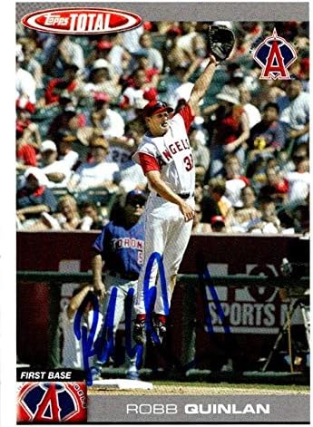 Skladište autografa 651082 Robb Quinlan Autographed Baseball Card - Anaheim Angels, FT 2004 Topps Total - No.298