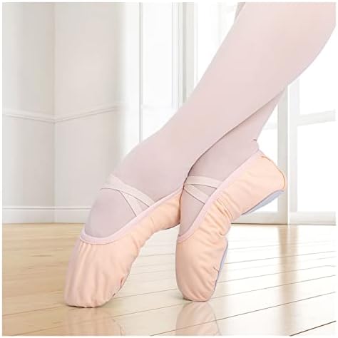 Tkfdc Baletne cipele platno mekani potplati baletne plesne papuče vježbaju cipele žene plesne cipele