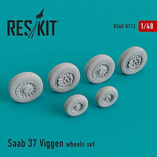 Reskit RS48-0113 - 1/48 - Kotači postavljeni za Saab 37 Viggen smola detalja