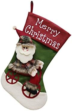 Vođena kristalna perlica vijenac za uređenje kamin za viseće čarape božićne obiteljske čarape odmor božićni dom ukras ukrasa kuke clear