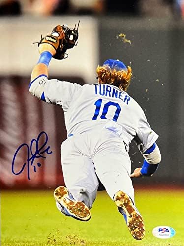 Justin Turner Los Angeles Dodgers potpisao je 8x10 Foto PSA AK28144 - Autografirane MLB fotografije