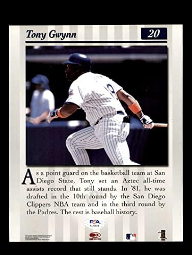 Tony Gwynn PSA DNK potpisao 8x10 Donruss Photo Autograph Padres