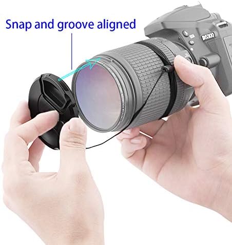 67 mm poklopac leće kompatibilan s Nikon AF-S DX Nikkor 18-300mm f/3.5-6.3g ED VR, Huipuxiang [2 paket]