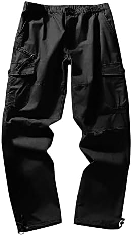 Muške znojne hlače sa stražnjim džepovima modno casual višestruki džepni patentni zatvarač muške teretne hlače hlače teret